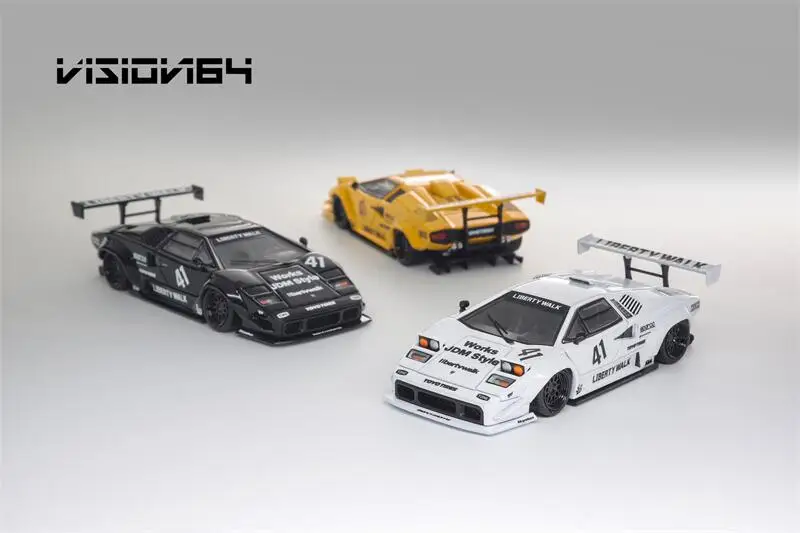 

(Предзаказ) Vision64 1:64 Countach LP500 LB-Works Limited999 Литая под давлением коллекционная модель автомобиля