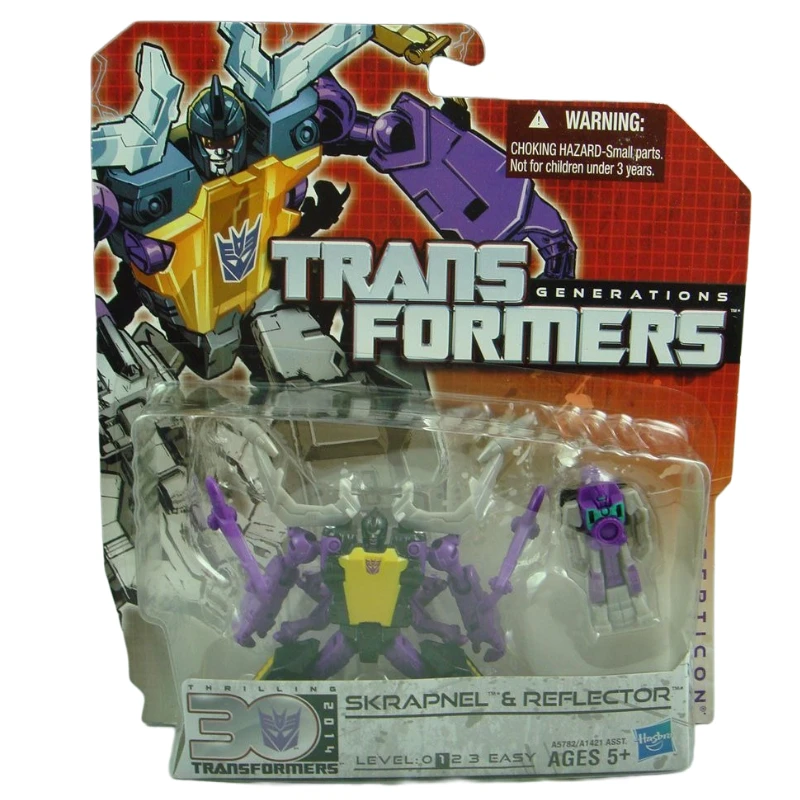 In Stock TM Transformers G Series 30th lg-Class Shrapnel & Reflector Collect Figure Anime Robot Anime Action Models Gifts Stitch