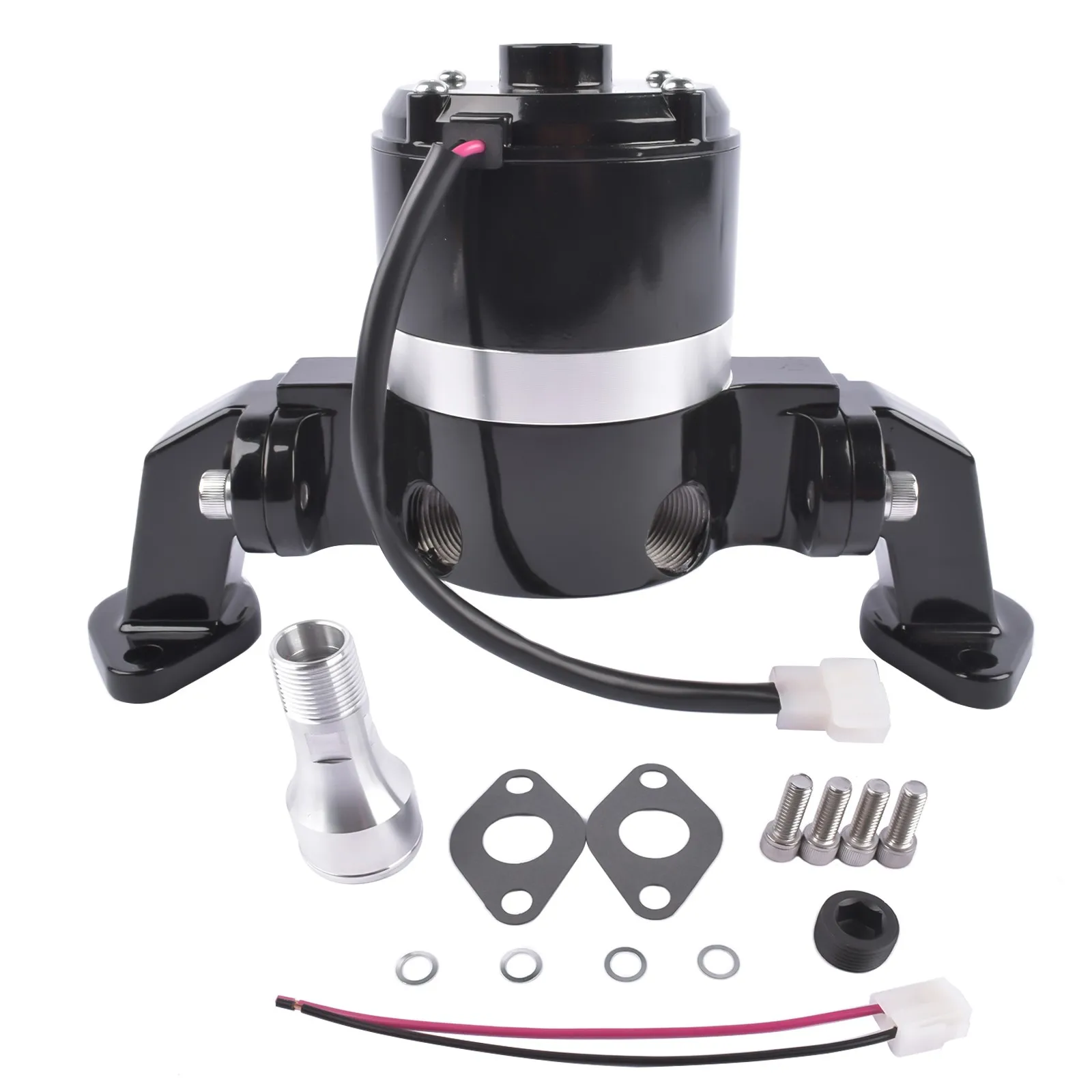 AP02 35 GPM Electric Water Pump + Gaskets for BBC Big Block Chevy 396 427 454 Black