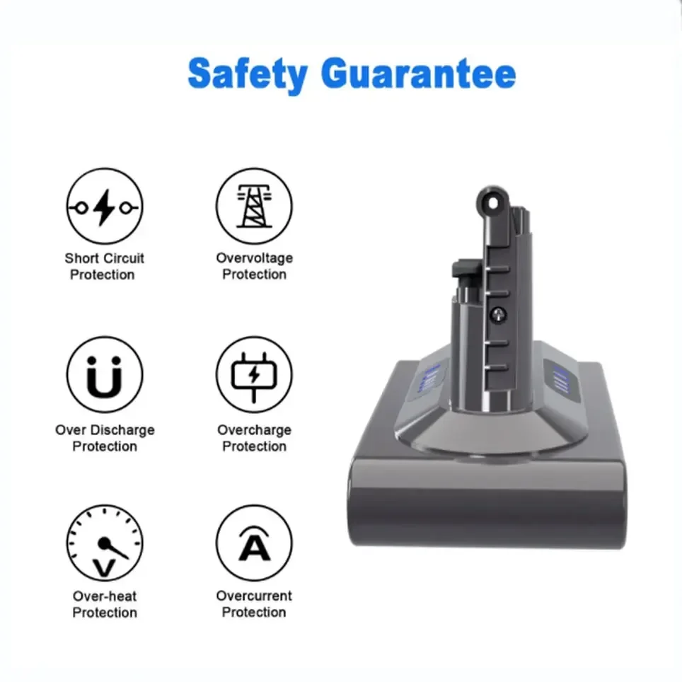 แบตเตอรี่แบบชาร์จไฟได้ SV12สำหรับ Dyson V10 25.2V 9800mAh แบตเตอรี่สำหรับ Dyson V10เปลี่ยนได้อย่างสมบูรณ์พายุไซโคลนนุ่ม