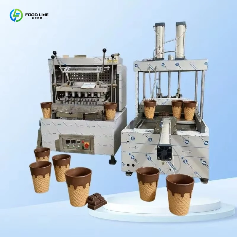 2026 New Ice Cream Cone Maker Machine Automatic Waffle Sugar Cone Baking Machine Commercial Wafer Cone Forming Equipment