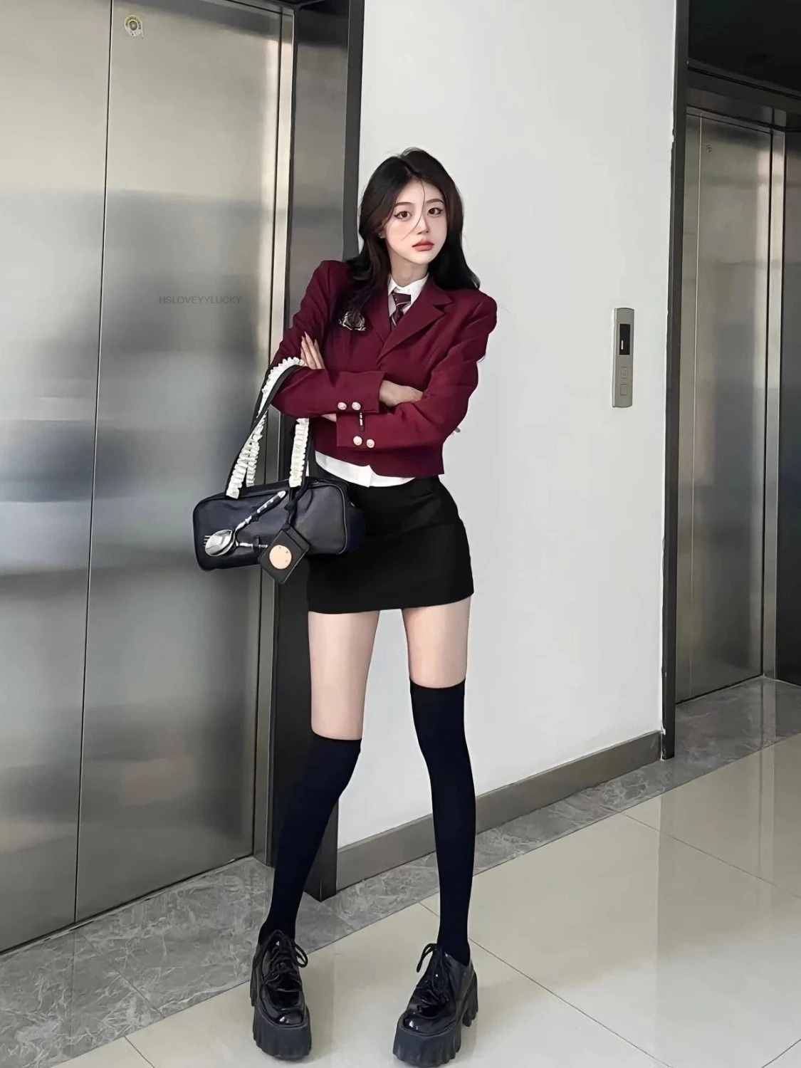 Autunno Inverno Nuovo Giappone Stile Coreano Uniforme Scolastica Jk Uniforme Giapponese Rosso Sexy Stile College Uniforme Scolastica Vestito