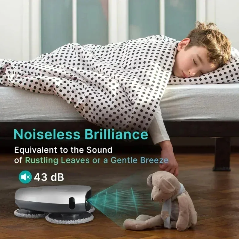 TGBFEVERYBOT Three-Spin Robot Mop-Ultra Quiet Smart Mopping Cleaner | 3 Spin Wet Mop with Remote Control |     Large Water,Ali