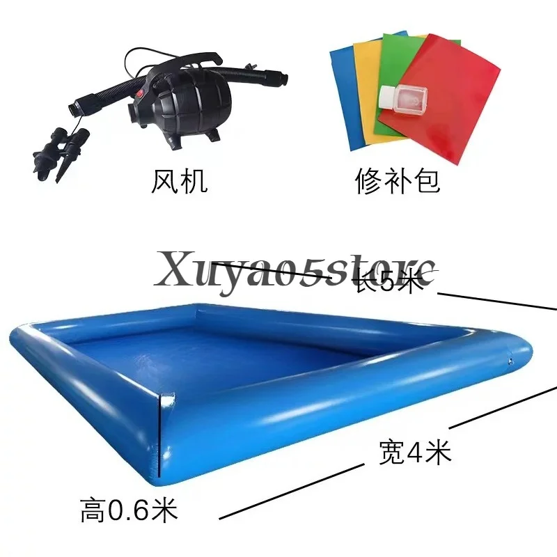 Inflatable pool Fishing pool Outdoor thickened swimming Water park Combination hand-cranked boat fishing