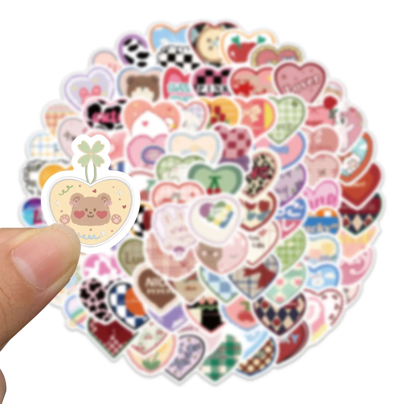 20/50/100Pcs Leuke Koreaanse Stijl Liefde Stickers Graffiti Decals Voor Telefoon Notebook Watercup Laptop Waterdichte Sticker voor Kids Gift