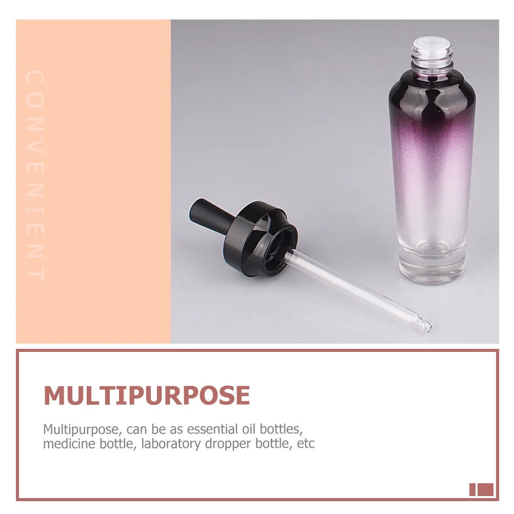 2 قطعة زجاجات قطارة زجاجية حاوية زيت طبيعي عينة عطر متعددة الأغراض متينة للسفر قطارة زيت عطري #6