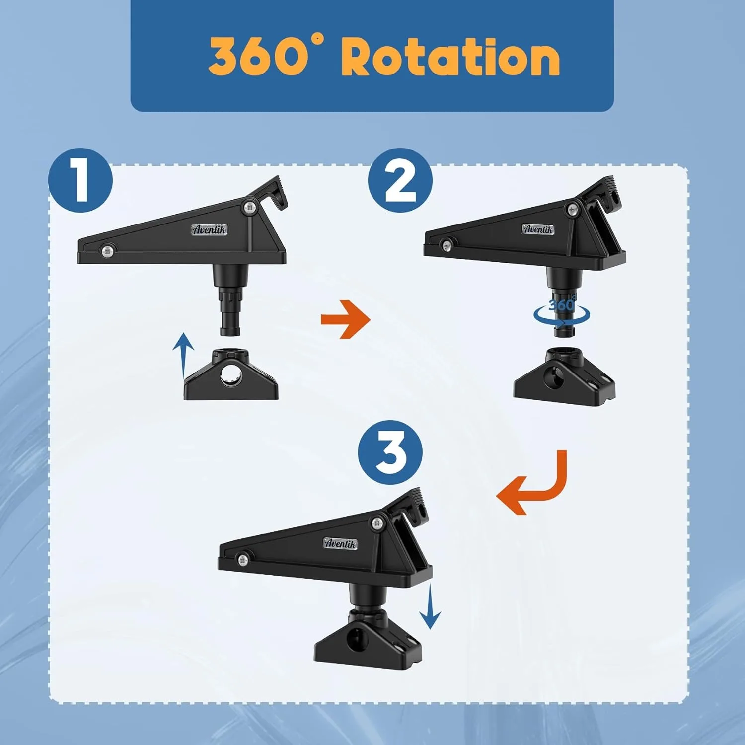 Kayak Anchor Lock System with Side Deck Mount One-Hand Operation Anchor Line Cleat for Boat/Canoe view 2