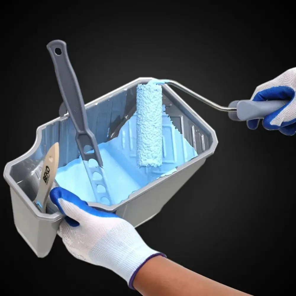 

Удобное строительное ведро для рисования, удобное сцепление, серый лоток для краски большой емкости, прочная ручная чашка для краски из полипропилена, обустройство дома