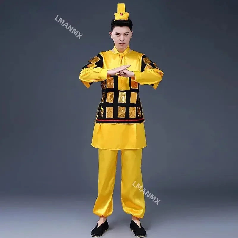 Disfraz de armadura Unisex chino antiguo, casco General, armadura de guerrero, corsé de comandante, disfraz de soldado