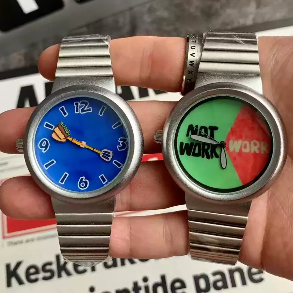 

Cartoon Dial Watch for Men and Women 2D American Style Cartoon Dial Quartz Men Watches Women Watch Fashionable Men Wristwatches