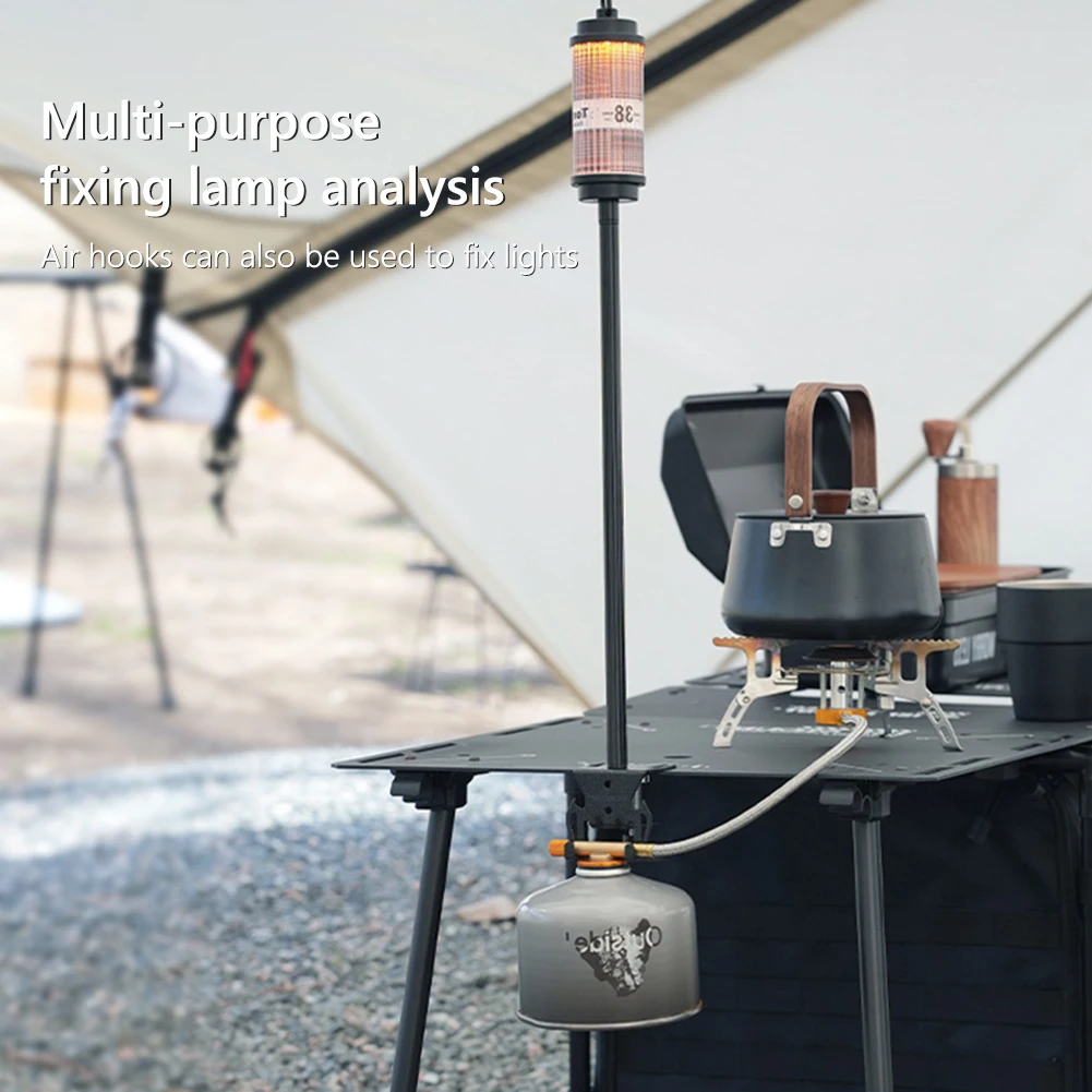 مخيم علبة الغاز حامل موقد خزان شماعات هوك علبة الغاز معلقة هوك التخييم اكسسوارات للسفر