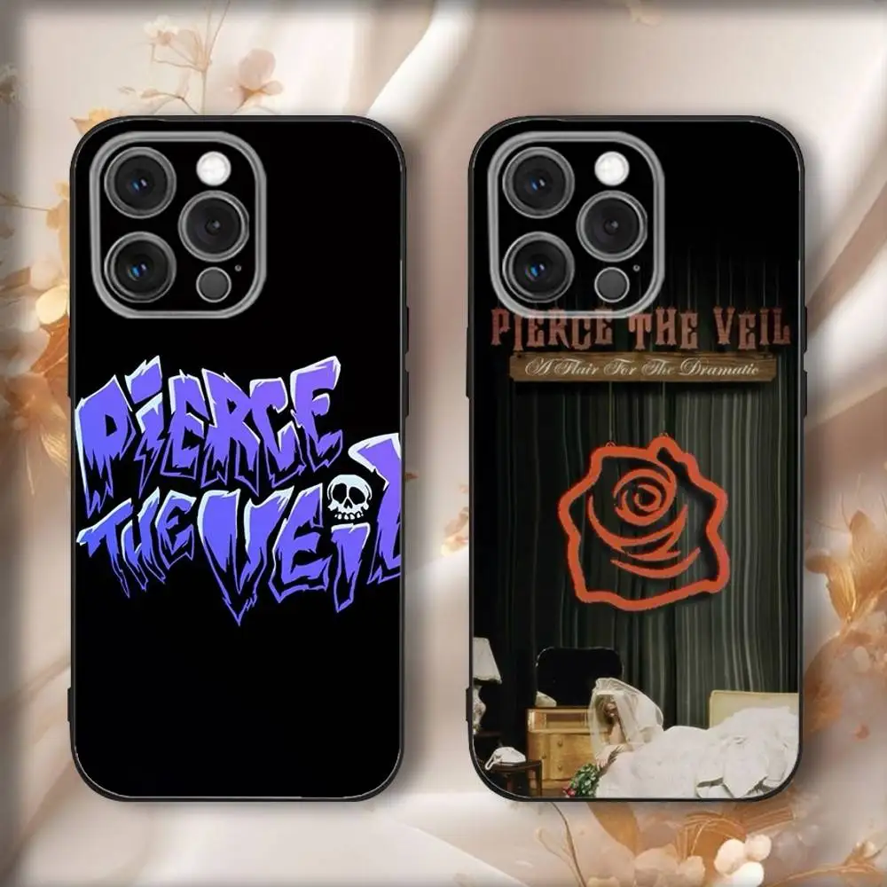 

P-Pierces The V-Veils Phone Case For iPhone16,15,14,13,12,11,Pro,Max,Plus,X,XS,SE4,E,Mini,Soft Black Case