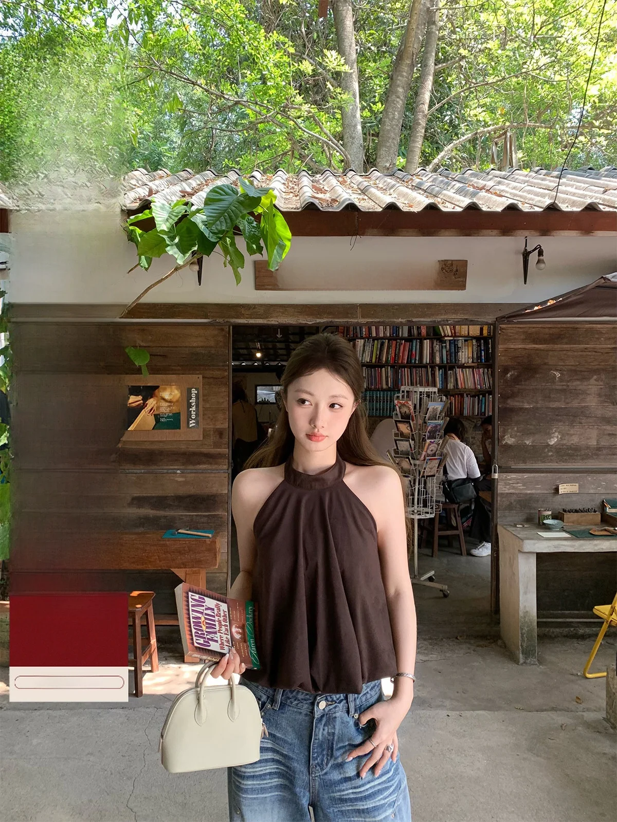 

Летний комплект: топ-жилет с подвеской и шорты, свободный крой, из полиэстера, с круглым вырезом, женский костюм-двойка