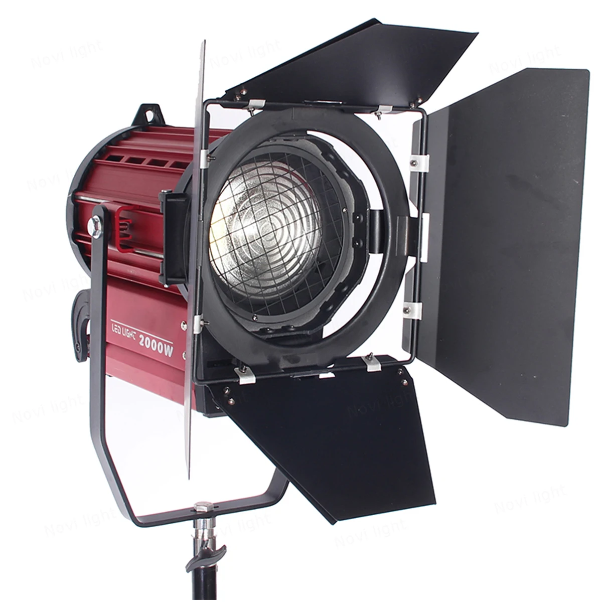 LED Fresnel Studio 200W COB Light Professional Manual Adjust Aperture Focus High Illuminance Spotlight Video Photography As Arr