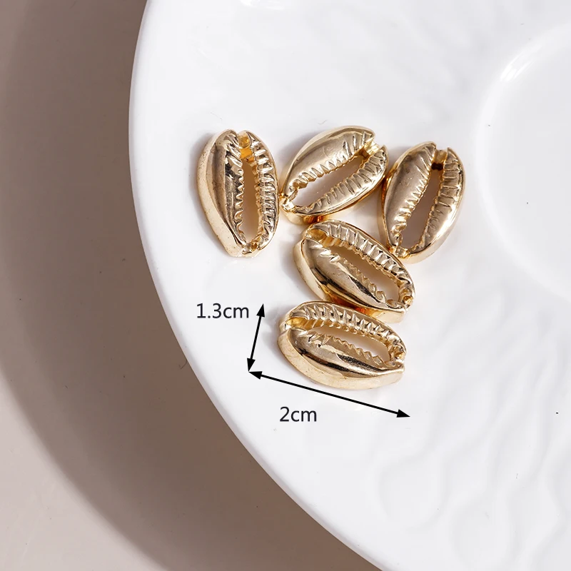 Leslie 20 Stück Legierung Meeresorganismus Muschelschale Charms Anhänger für Armband Halskette Schmuck Zubehör – Detail 1