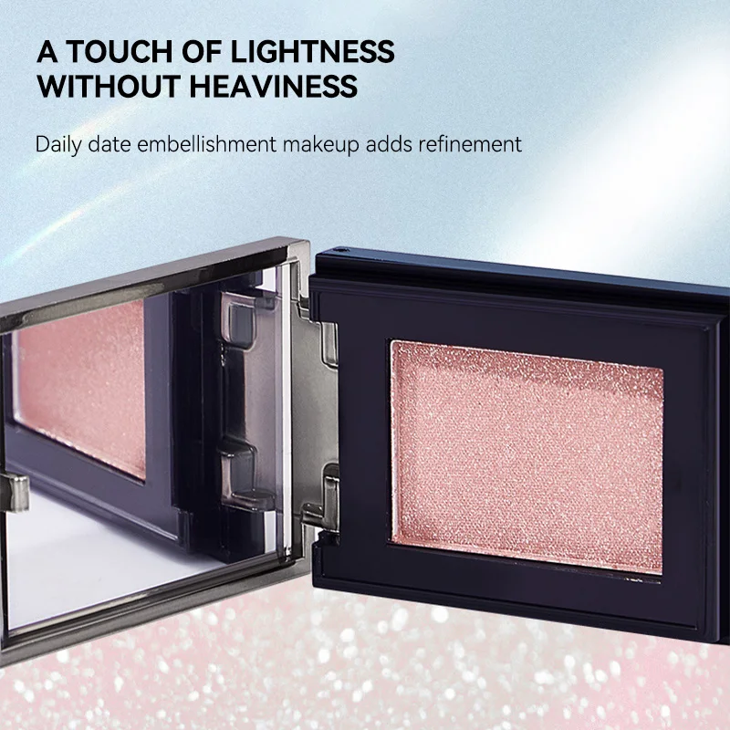 QXQY multi-use powder, pearl fine flash monochrome blush, natural color, delicate high gloss eye makeup, lasting makeup