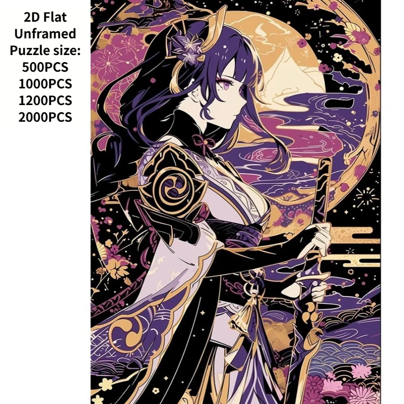 

Пазлы для взрослых Genshin Impact (500/1000 деталей) – мультяшная игра, подходит для взрослых и всей семьи – сложные крупные детали, портативные