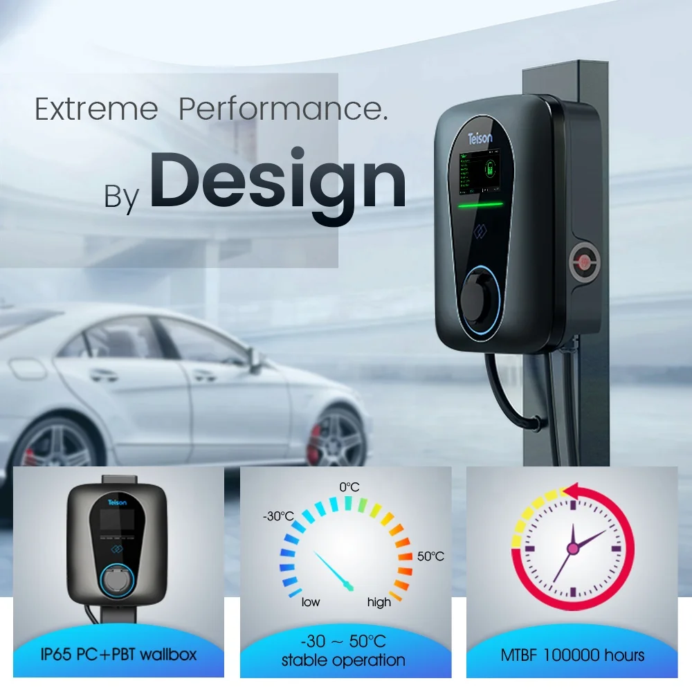 Teison Rfid Card Ev Wallbox Fast Charger Type 2 Socket Huishoudelijk Gebruik