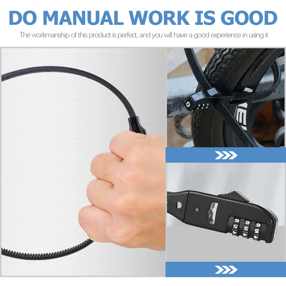 

Bicycle Lock Cable Combination Bike Mountain Electric Ice Skates Tie Security Password Durable Portable Anti Theft