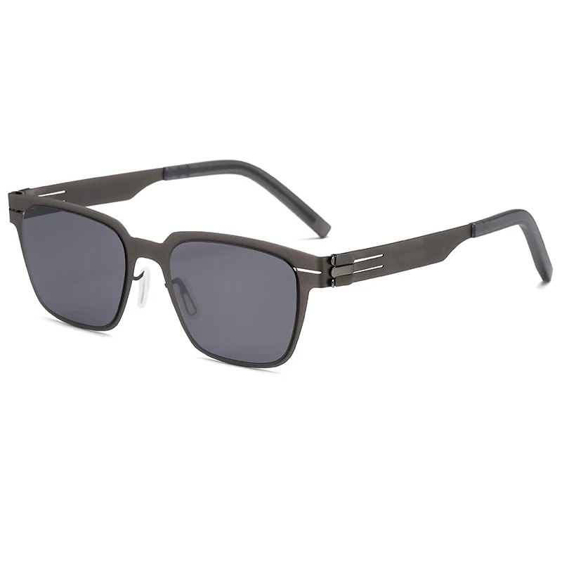 2027 Deutschland Design Sonnenbrille Herren BO Ultraleichte Edelstahl-Biologische Stahl-Klassische Sonnenbrille Damen Outdoor-Fahrsonnenbrille – Detail 9