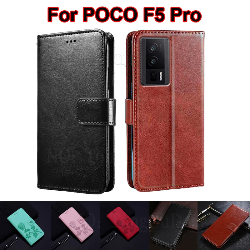 

Wallet Case for Xiaomi POCO F5 Pro чехол Leather Cover Flip Phone Cases For POCO F5 Pro F5Pro 23013PC75G Mujer Hoesje Funda Etui