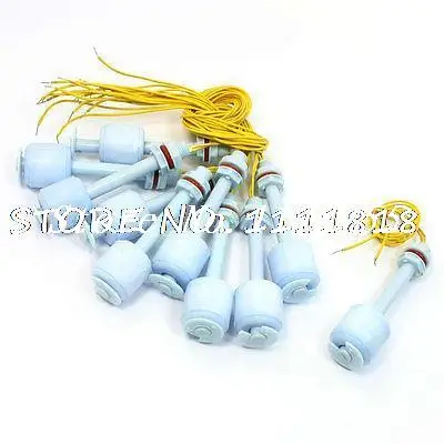 

10Pcs ZP7510 75mm Length Water Level Sensor PP Floating Switch Light Blue