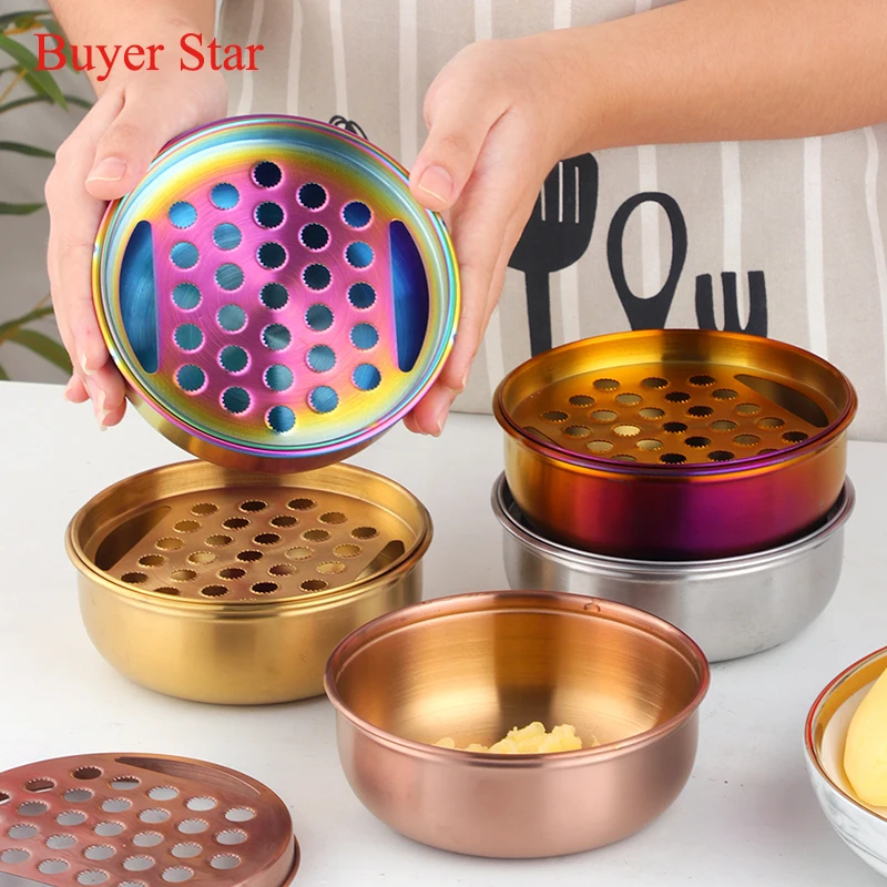 1pcs stainless steel Grinding bowl for kids eating Handmade Food Processor Feeding Bowl metal Baby Food Mills Food Grind Maker