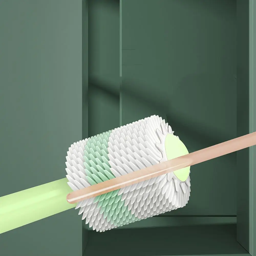 Handle Deep Cleaning Nano Bristle Oral Care Brush  Teeth Care 360 Degree Silicone Toothbrush Baby Training Teeth Brushes