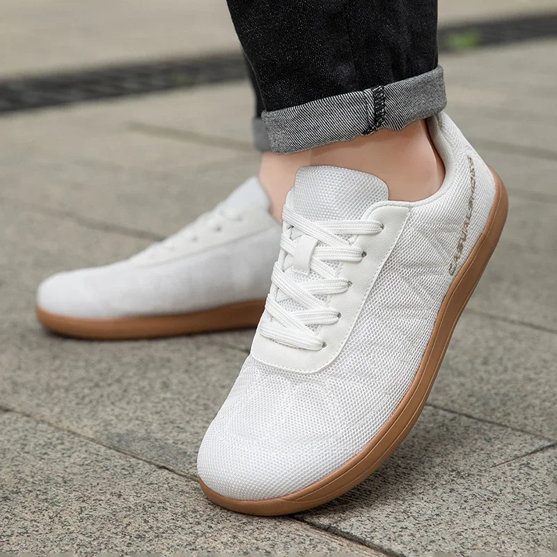 Herrenschuhe Breite Barfußschuhe für Männer Outdoor Minimalistische Wanderschuhe Atmungsaktive Komfortschuhe Größe 39-45