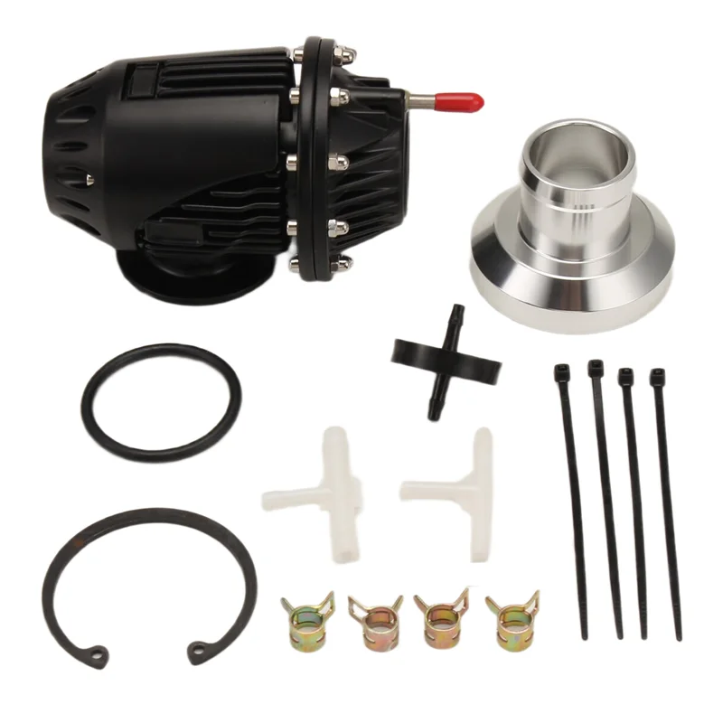 

SQV4 Adapter Blow-Off Valve Turbo Valve Pressure Relief Valve Adjustable Flange SQV4 Blow-Off Valve Black
