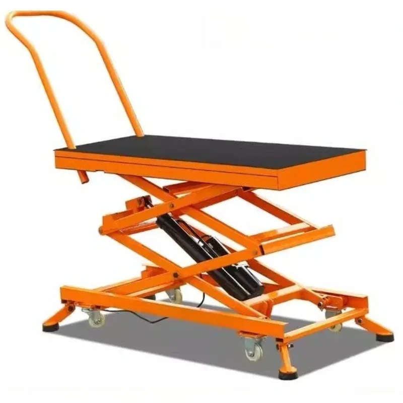 Electric Hydraulic Lifting Horse Stool Decoration Special Wall Plastering Tile Foot Pedal Folding Trolley Movable Cranes Hoist