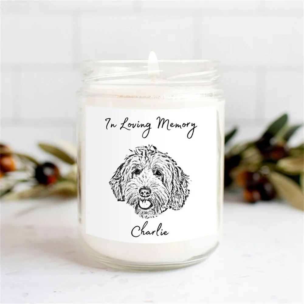 Custom Pet Candle Pet Memorial Gift Dog Memorial Gifts Pet Loss Gifts Dog Loss Gifts Cat Memorial Gifts Dog Remembrance Gifts Pe