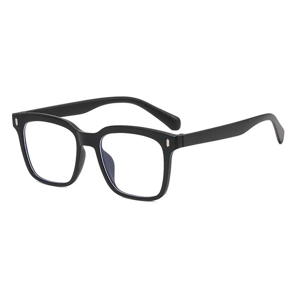 Frame Clear Lens Glasses Square Leopard Print Fake Glasses Women Eyeglasses Black Frame Eyeglasses Korean Computer Eyewear