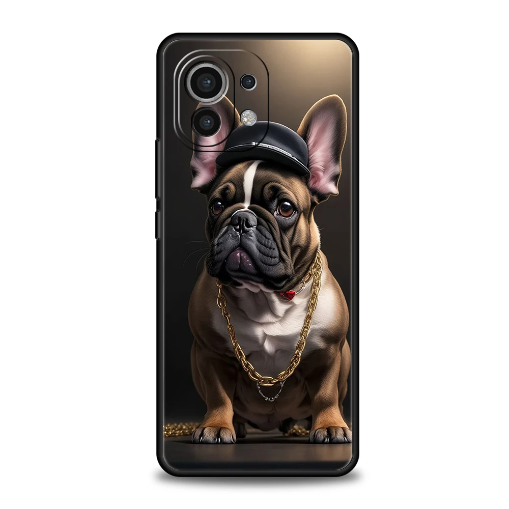 French Bulldog Phone Case for Xiaomi Mi 14 13 12 11 Ultra 13T 12T Poco C51 F3 F4 F5 X3 X4 NFC M3 Pro Lite 5G Silicone Cover Bags image 3