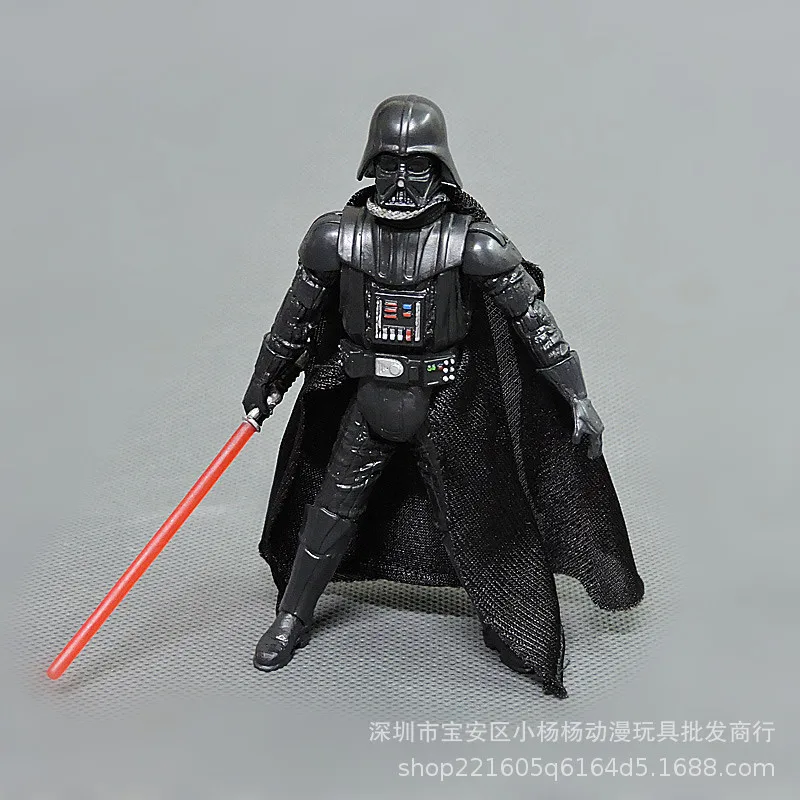 ในสต็อก 10 ซม.ทหารสีขาว Black Knight Star Wars Storm เครื่องประดับ Joint Movable เลเซอร์ดาบ Figurine ของขวัญวันเกิดของเล่น