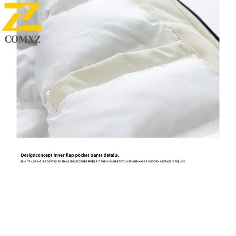 2025 جديد الشتاء مقنعين سترة قطن Harajuku الشارع عشاق بلون الخبز سترة عادية في الهواء الطلق رجل الملابس الدافئة 3XL