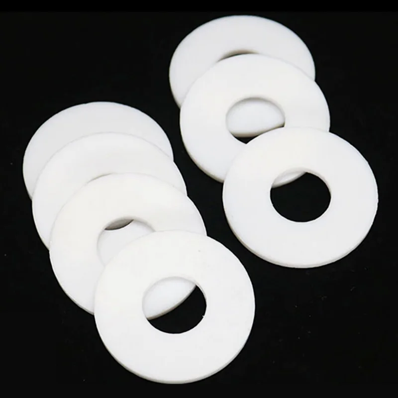 1-30Pcs PTFE Gasket Round Flat Gasket Thickness 3mm O-Type Sealing Gasket Corrosion-Resistant Suitable for Industrial Sealing