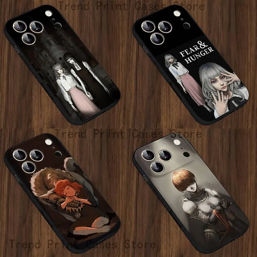 

F-Fear H-Hunger Phone Case For iPhone 15,16,17,13,14,11,12,Pro,Max,Plus,E,Air,Mini Protect Shell
