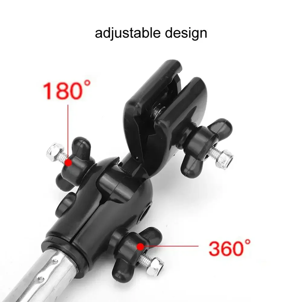 Retractable Foldable Multifunctional Elderly Wheelchair Baby Stroller Umbrella Handle Accessories Holder Support Frame Connector