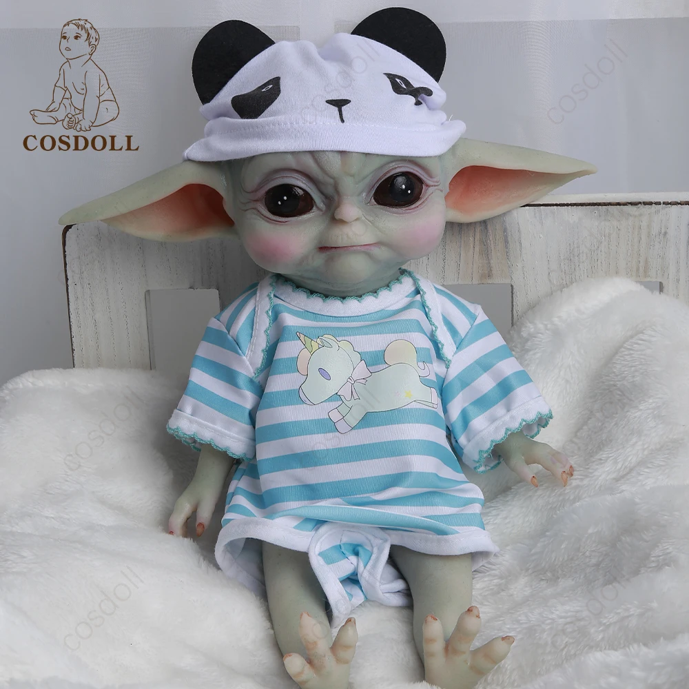 COSDOLL Reborn lalki dla dzieci całe ciało silikonowe śliczne Yuda lalka noworodka DIY zabawki dla dzieci 13,5 cala