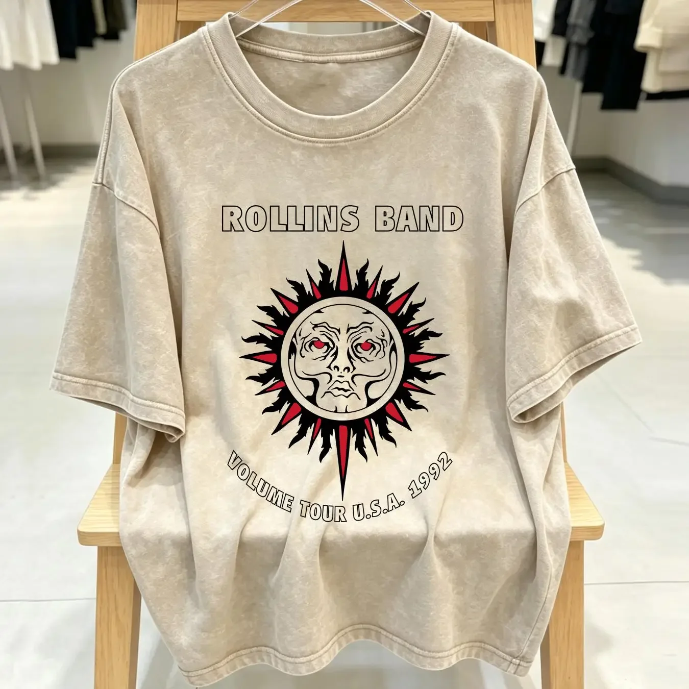 washed T Shirt 90s Henry Rollins Band Volume Tour 1992 Search Destroy Sun Silence Sucks End of Extra Large vintage Washed