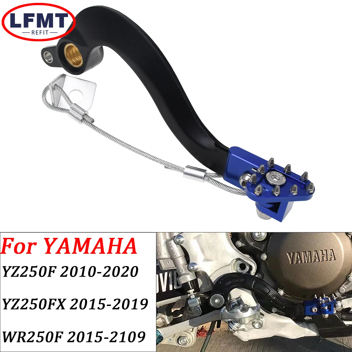 

Motorcycles Rear Brake Pedal Lever For YAMAHA YZ250F 2010-2020 YZ250FX 2015-2019 WR250F 2015-2109 Dirt Bike Parts