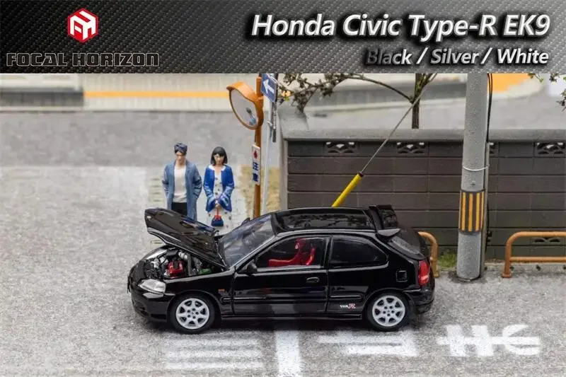 

Focal Horizon FH 1:64 Civic Type-R EK9 White Silver Black limited999 Diecast Model Car