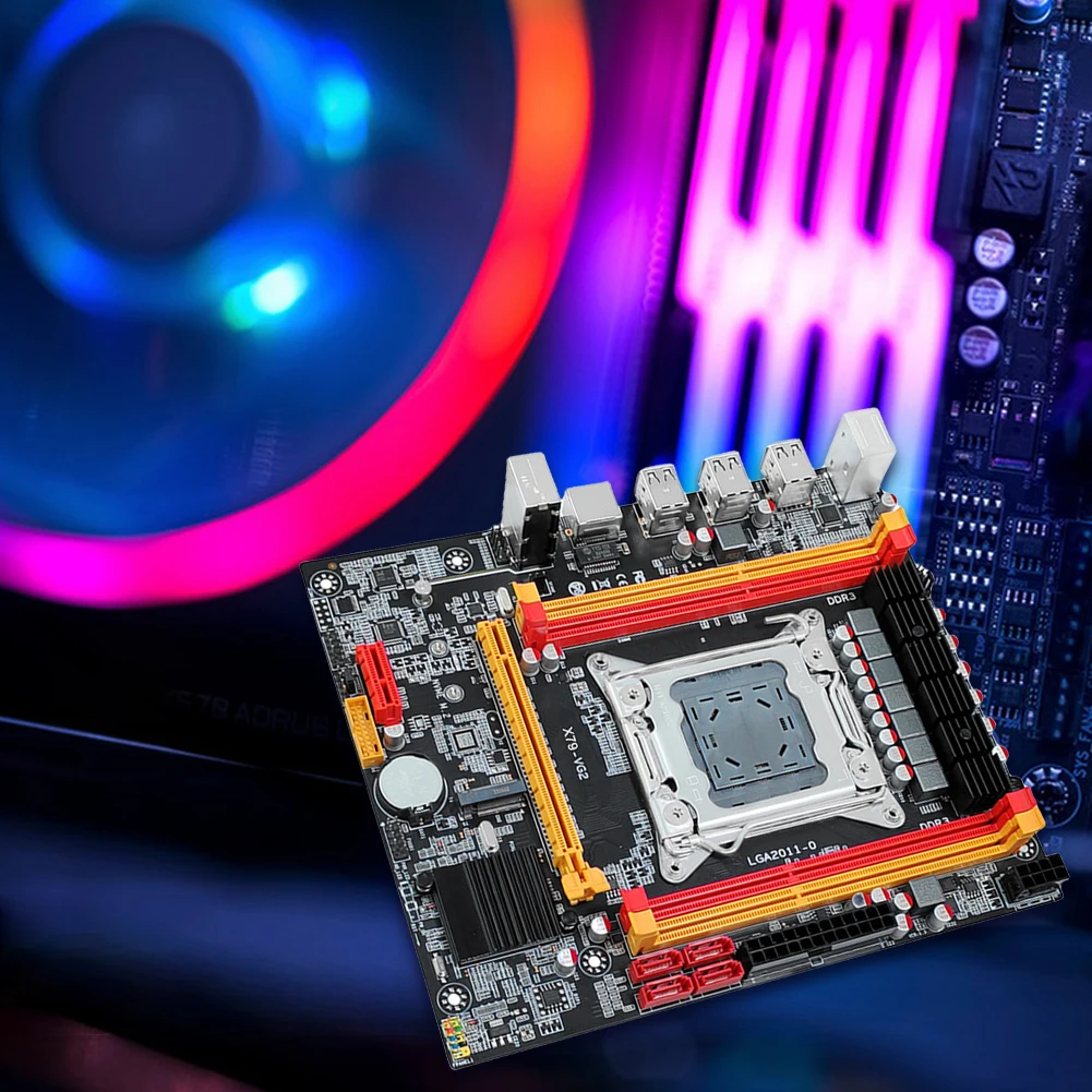 X79 Mainboard PCI-E 16X LGA 2011 PC Motherboard Support DDR3 Memory 6*USB2.0 Interface Fit for Intel CPU E5 2600/ 2689/2690/2670