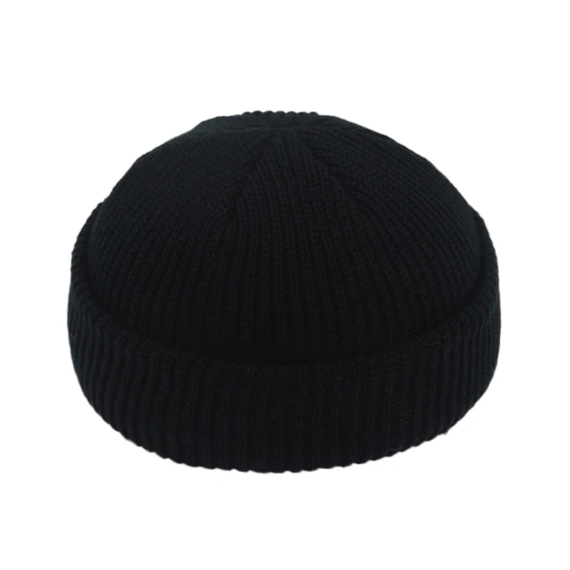 Winter Warm Cycling Beanies Casual Short Thread Hip Hop Hat Elastic Unisex Windproof Warm Hat Adult Men Female Knitted Skull Cap image 2