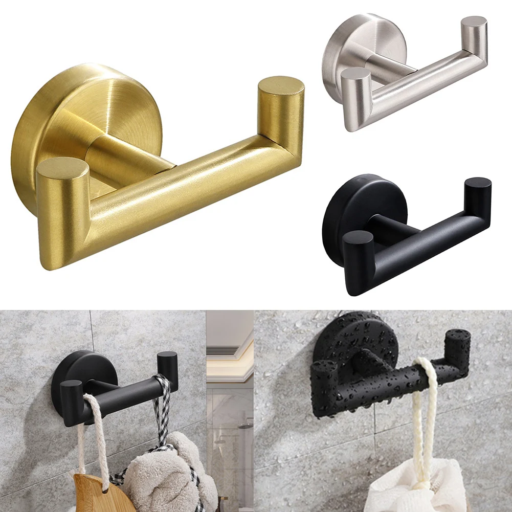 

Stainless Steel Toilet Paper Holder Wall Hook Robe Hook Towel Holder Rack Wall Mounted Kitchen Bathroom WC Accessories