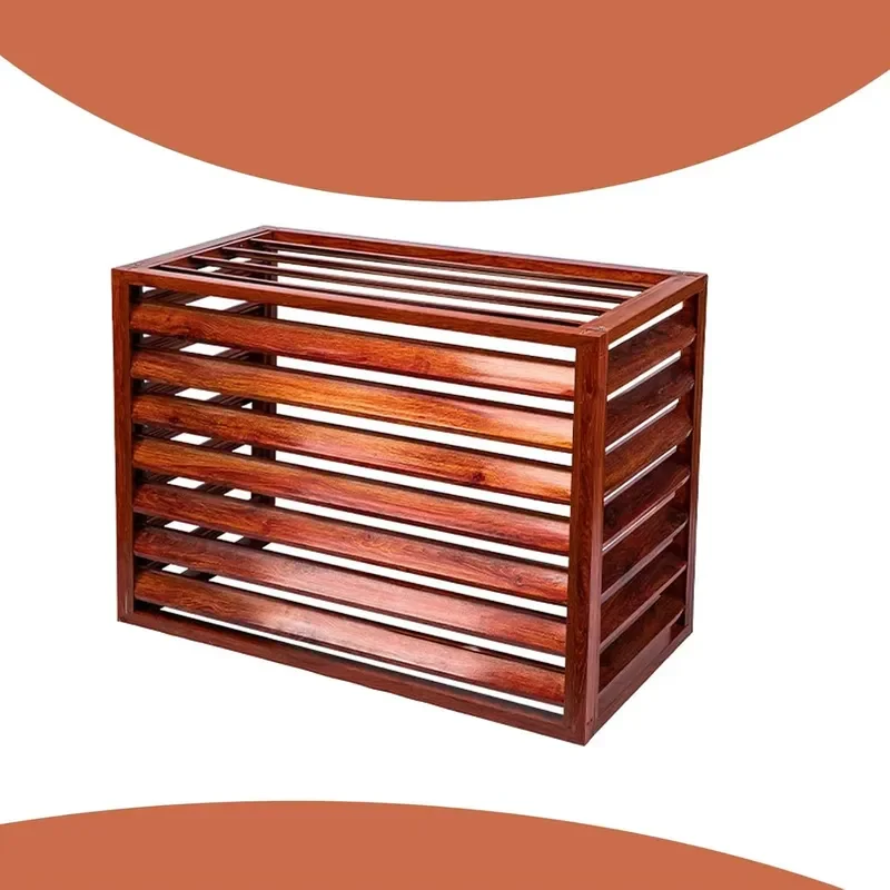 Modern 3D Laser Cut Aluminum Shutters Custom Design Outdoor Privacy Protection Waterproof Air Conditioning Cover for Hotel