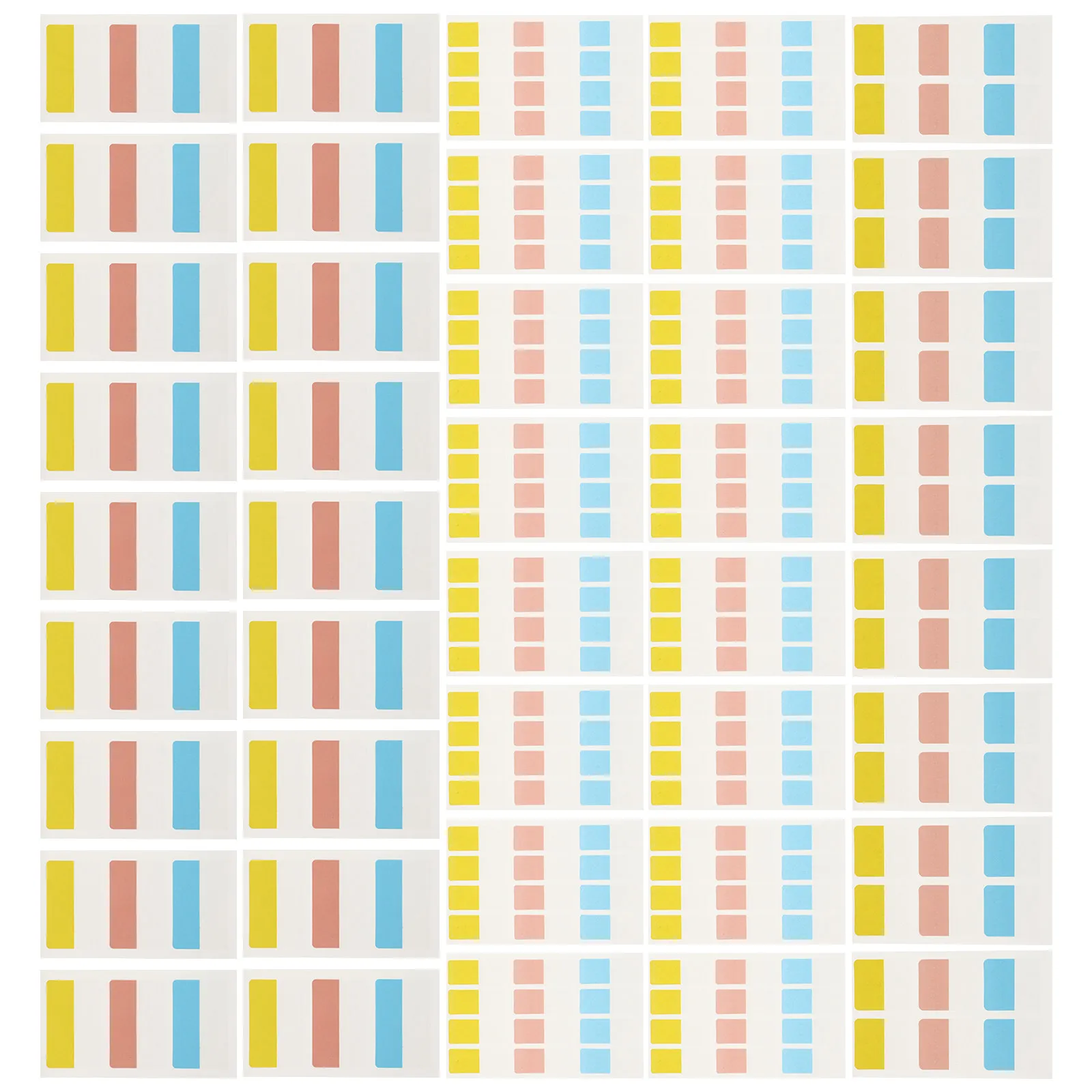 240PCS Index Stickers Sticky Memo Notes Self-Adhesive Tear-Off Notepads for Office Home School Book Use