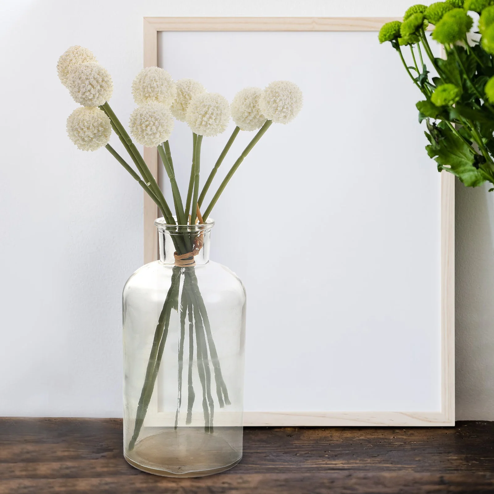 

Navy Simulated Chrysanthemum Bouquet Bride Home Decor Giant Flowers for Decoration Plastic Realistic Artificial