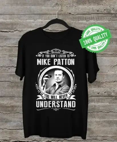 Mike PATTON Faith No More Mr Bungle Black All Size Shirt SS9374 long or short sleeves